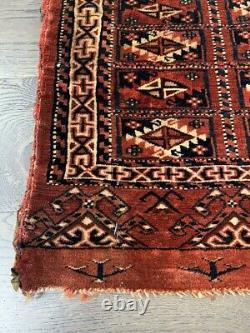 Wonderful old antique Turkmen Yomut Mafrash 1.4x2 ft