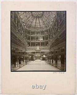 ZOLTAN HERCZEG 20th c. American SIGNED PHOTOGRAPH 1932 Old Arcade Cleveland OH