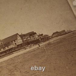 1880 Lowen Hotel Old Orchard Me Maine Beach Ancienne Photo Stéréoview