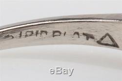 1940 Antique 8000 $ 1.50ct Ancienne Mine De Diamant Cut Platinum Wedding Ring