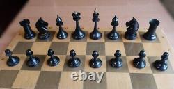1950 Urss Soviet Vintage Tournoi D'échecs En Bois Rare Antique Vieux Russe