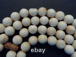 19ème siècle Ancien Vieux Ottoman Islamique Grand 99 Perles de Prière Rondes Misbaha