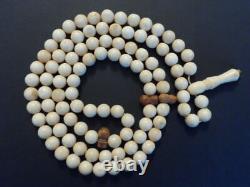 19ème siècle Ancien Vieux Ottoman Islamique Grand 99 Perles de Prière Rondes Misbaha