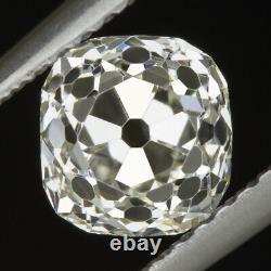 1.25ct Vieille Mine Coupée J Si2 Diamant Vintage Antique Coussin Forme Naturelle Lâche