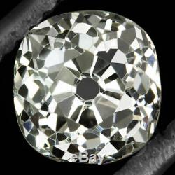 1.32c Ancienne Mine Cut Diamond Gia Certifié K Vs2 Coussin Vintage Antique Brillant