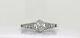 1ct Vintage Diamond Engagement Ring Platinum Old Europeen Cut Antique Art Deco