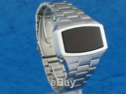 70 1970 Old Style Vintage Led LCD Digital Rare Retro Mens Watch 12 Et 24 H W