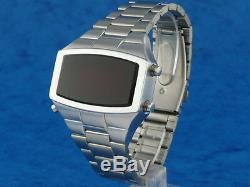 70 1970 Old Style Vintage Led LCD Digital Rare Retro Mens Watch 12 Et 24 Heures W