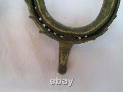 Ancien Vintage Ancien Collectable Rare Bracelet de cheville en laiton/bronze indien du 18e siècle
