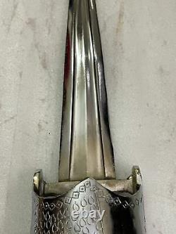Ancien Vintage Damascus Katar Sword Dagger Vieille Rare Période Menthe Collectionnable