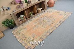 Ancien tapis, tapis turc, tapis vintage, tapis de zone 4,2x7,6 pieds, tapis Oushak, tapis de sol