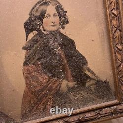 Ancienne Fin Des Années 1800 Début Des Années 1900 Daguerreotype Tin Ambrotype Vieilles Femmes Photographie