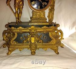 Ancienne Horloge De Table Antique Avec Prince Old & Rare