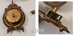 Ancienne Réception De Table En Bronze Bell Dragon Sound Key Winder Spike Rare Old 19th
