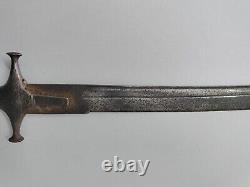 Ancienne Vintage Épée Tulwar Véritable Pièce D'époque Faite À La Main Vieille Collection Rare