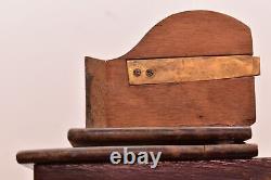 Ancienne boîte de vote maçonnique en bois avec des billes en bois - Antique, vintage, fraternelle