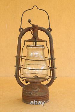 Ancienne lanterne à main antique vintage Feuerhand N 323 Hurricane originale des années 1930