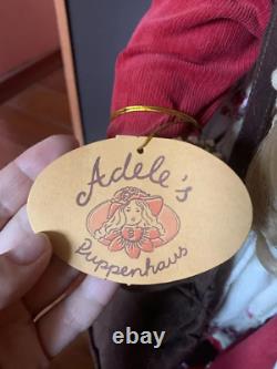 Ancienne poupée allemande antique en vinyle vintage de la maison de poupées d'Adele, numéro 78.