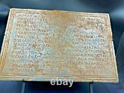 Anciennes Antiquités Texte Antiquaire Gravé sur une Plaque en Pierre Ancienne Historique GREC