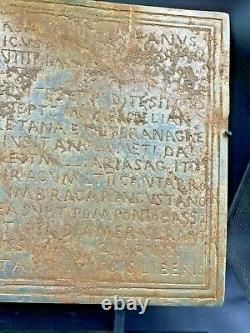 Anciennes Antiquités Texte Antiquaire Gravé sur une Plaque en Pierre Ancienne Historique GREC