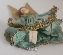 Anciens figurines d'anges allemands antiques de collection, petit ensemble de 2