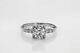 Antique 1940s $10,000 1.65ct Old Euro Diamond 14k White Gold Wedding Ring