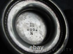 Antique 3 Set Jugs Argent Platé Pot Empire Style Poignée Couvercle Mark Rare Vieux 20ème