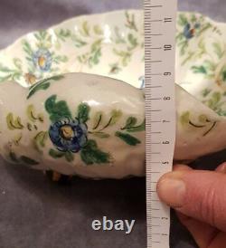 Antique Empty Pocket Shell Earthenware Angelo Minghetti Italie Emailled Old 19th