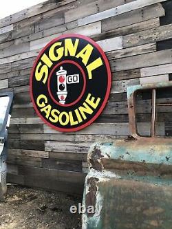 Antique Old Style Signal Essence Service Station Sign 40