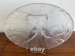 Antique Verlys Oval Glass Fish Plate Art Deco Seringue Dish Decor Rare Old 20th