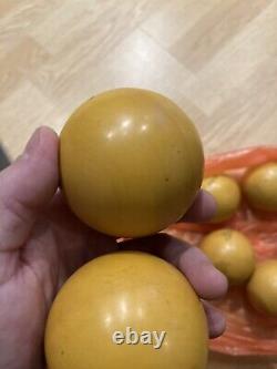 Antique, Vieux-vintage, Soviet-big, Bakelite-plastique-balls-set7-1600 Gram