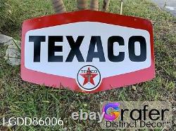 Antique Vintage Old Texaco Signe Huile Moteur