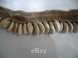 Antique Vintage Png Snail Shell Tissé Bush Ficelle Vieux Collier Papouasie-nouvelle-guinée