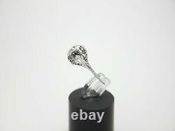 Art Déco 18k Or Blanc Naturel Vieil European Diamond Vintage Ring