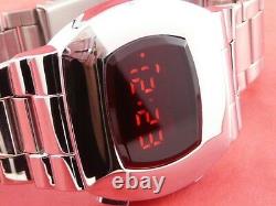 Astronaut 70s 1970s Old Vintage Style Led LCD Digital Retro Watch 12 24 Heures S