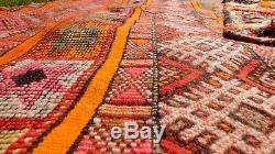 Berbère Vintage Marocaine Tapis -old Style Kilim-kilim Tapis Plat Woven- 7'10 '' / 5'8'