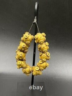 Bijoux Anciens Antiques Mésopotamiens Vieux Perles D'or De L'époque Romaine