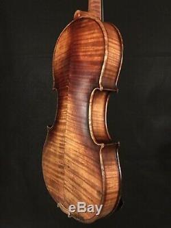 C. 1890-1910 Stradivarius 4/4 Pleine Violon Vintage Antique Fiddle