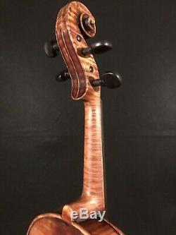 C. 1890-1910 Stradivarius 4/4 Pleine Violon Vintage Antique Fiddle