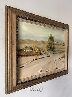 California Plein Air Paysage Impressionniste Peinture À L'huile Vieux Vintage 50