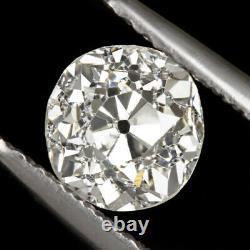 Certified 0.82ct Vieux Mine Cut Diamond I Si2 Les Yeux Clean Anciennes Européenne