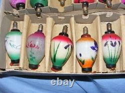 Christmas Pifco Figural Chinese Lantern Ampoule Vintage Glass Old Antique 18
