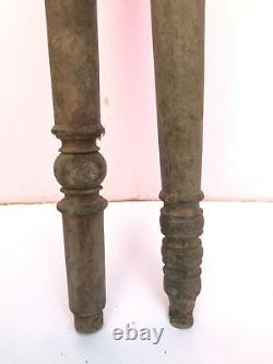 Colonnes d'escalier en bois de palissandre ancien vintage antique, pilier de lit côté colonne pied