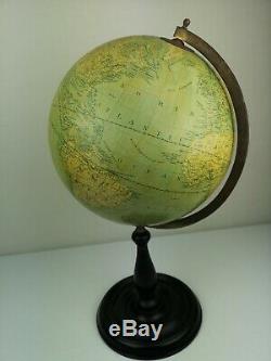 Cretons Et Thomas London Antique Vintage Old Globe Ornement D'aide Enseignement