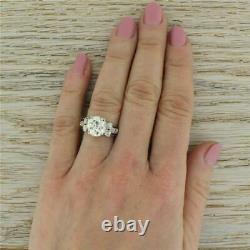 Edwardien 3.22ct Old Europeen Cut Diamond Engagement Ring Platinum C 1910