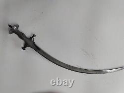 Épée TULWAR antique vintage en damas faite à la main, ancienne et rare, collectionnable.