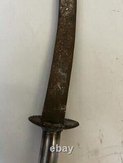 Épée courbée en acier au carbone faite à la main, rare et collectionneur antique de Damas vintage.