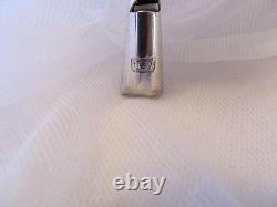 Estate Vintage Vieille Antique Silver Baby Rattle Whistle T97