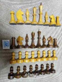 Exclusivité 1970 Urss Tournoi Soviétique Chess Big Vintage Antique Wood Old New