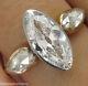 Gia 2.55ct Antique Vintage Old Marquise Diamond Bague De Fiançailles 18k Yg